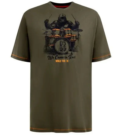 Duke 555 Stockton T-shirt Khaki Big Men Size