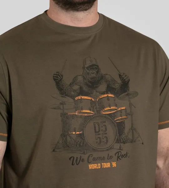 Duke 555 Stockton T-shirt Khaki Big Men Size