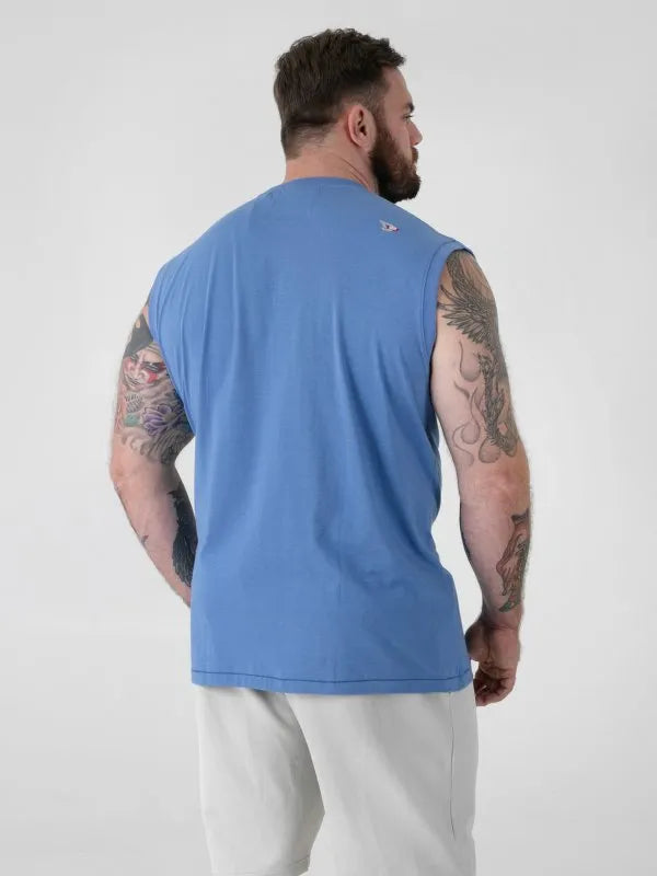 Duke 555 Reeves T-Shirt Mouwloos Blauw