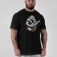 Duke MACFARLAN-D555 Gorilla Playing Guitar Printed Crew Neck T-shirt