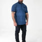 Duke   MURRAY-D555 AO Printed Jacquard Collar And Cuff S/S Polo