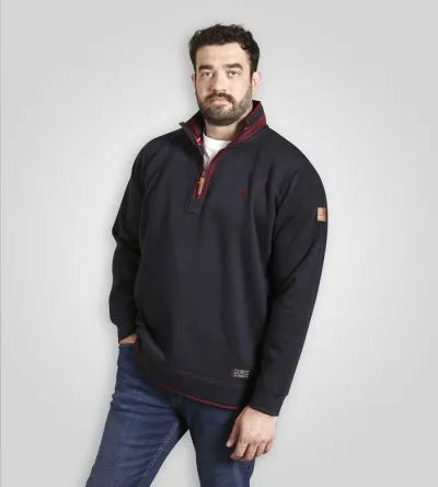 D555 Leicester- 1  Sweater Blauw Big Men Size