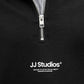 JJESOHO SWEAT QUARTER ZIP HN NOOS ZWART