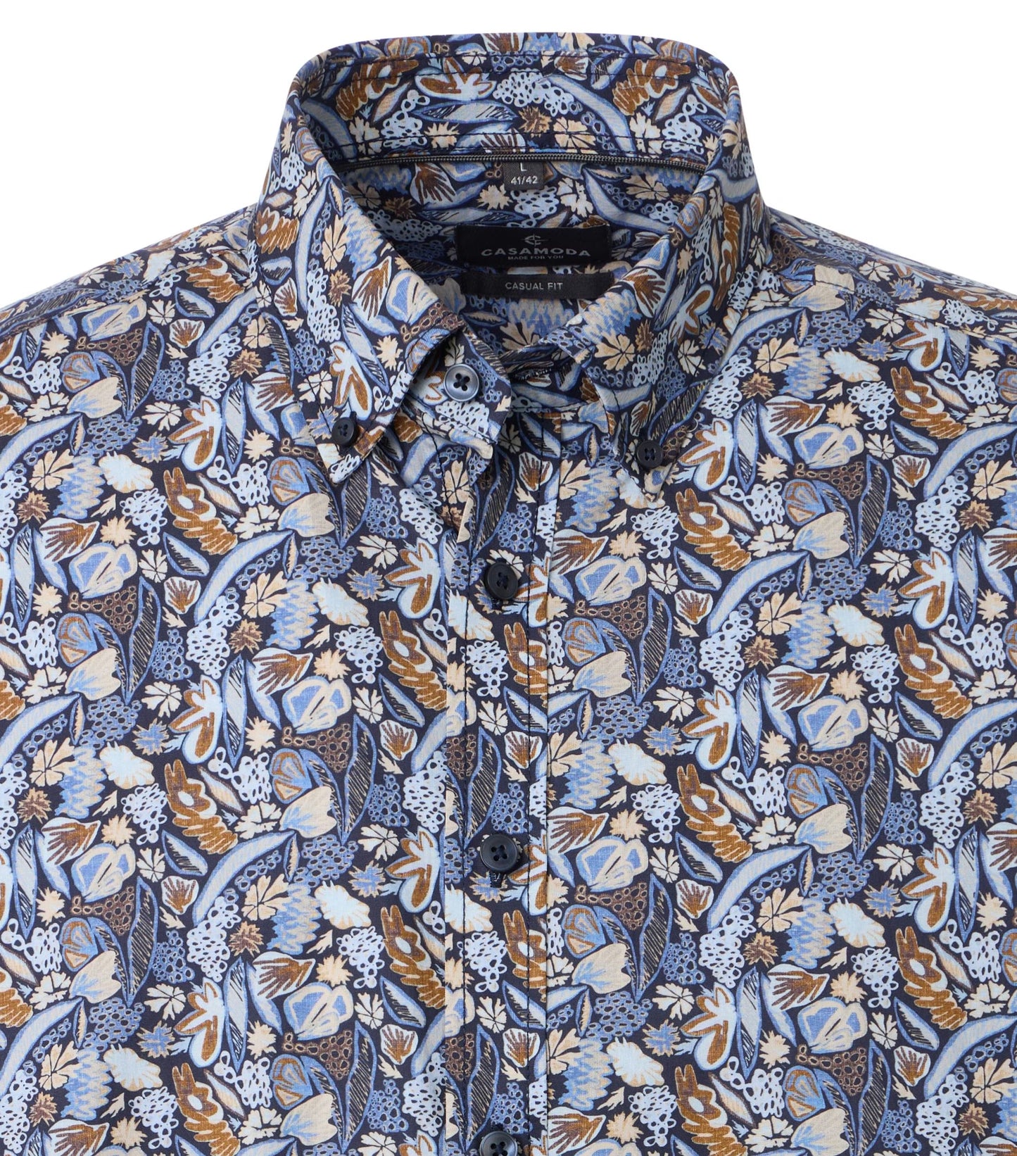 Casa Moda Casual fit blue fantasy