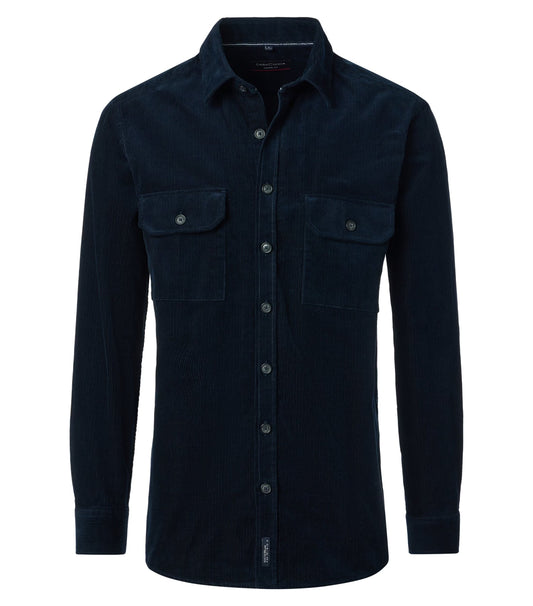 Casa Moda Hemdjacke Casual Fit blue
