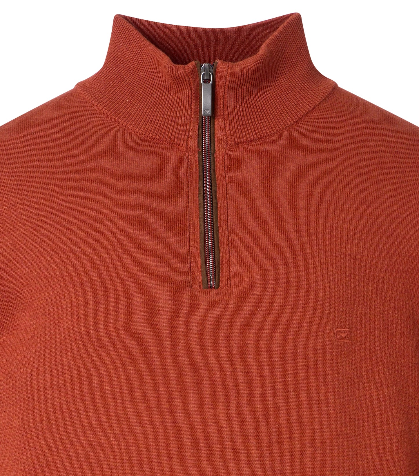 Casa Moda zip pullover troyer plain picante