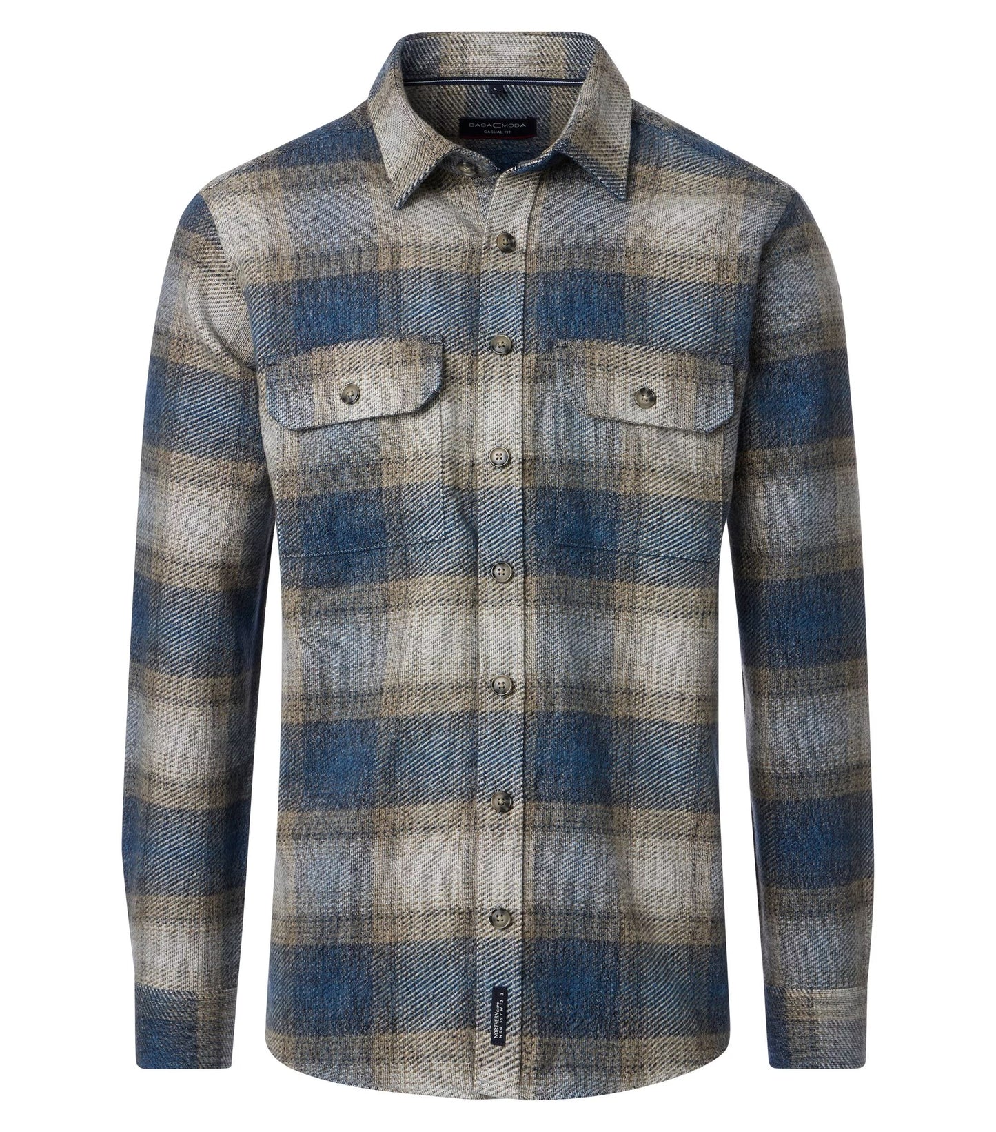 Casa Moda Hemdjacke Casual Fit blue