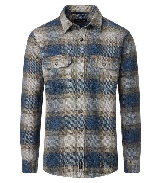 Casa Moda Hemdjacke Casual Fit blue