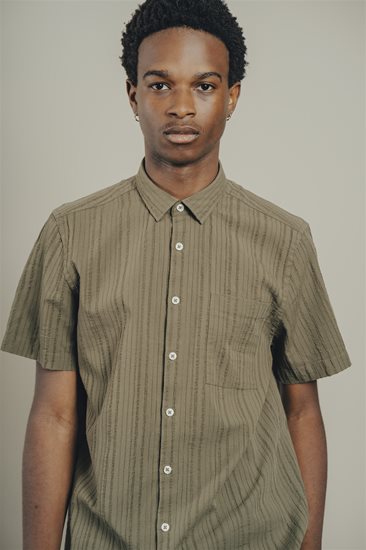 Gnious overhemd Baveno Brown Olive
