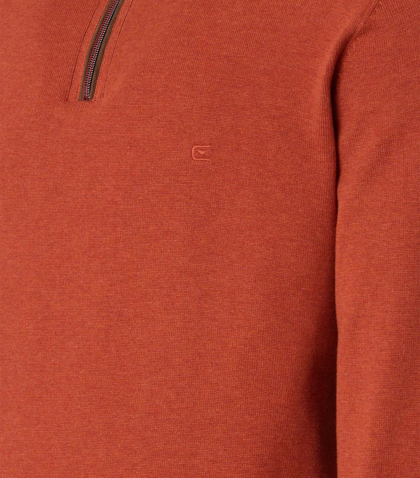 Casa Moda zip pullover troyer plain picante