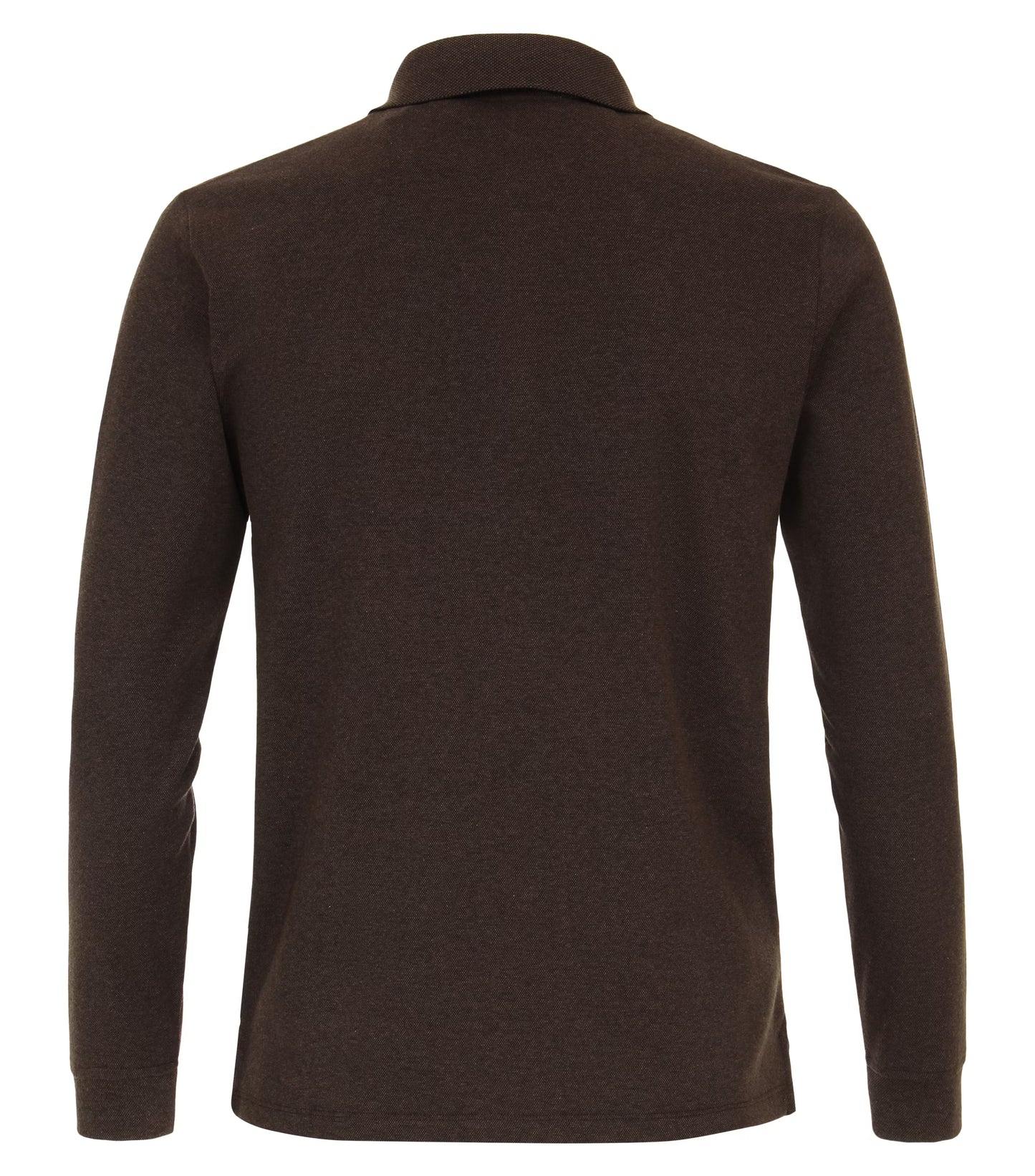 Casa Moda patterned polo shirt 1/1 sleeve brown