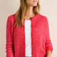 Cecil buttoned melange Cardigan fiery red