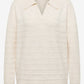 Cecil Cosy Polo Style oat milk beige melange