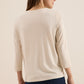 Cecil Clear Mind FP T-Shirt Oat milk beige