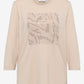 Cecil Clear Mind FP T-Shirt Oat milk beige