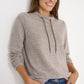 Cecil Rib Funnel Neck chocolate melange