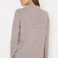 Cecil Rib Funnel Neck chocolate melange