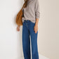 Cecil Rib Funnel Neck chocolate melange