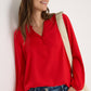 Cecil Solid Blouse fiery red