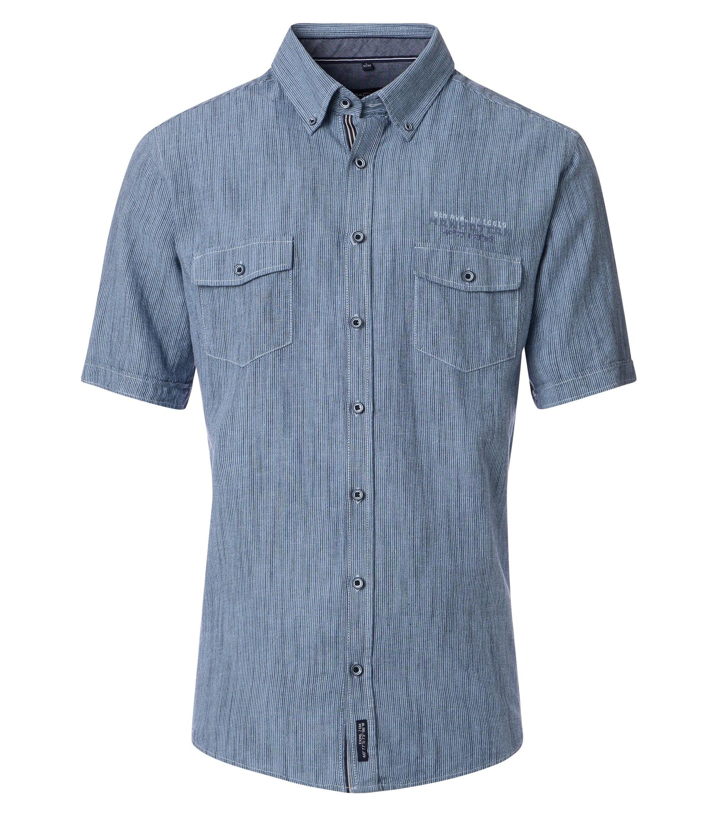 Casamoda Overhemd korte mouw Blauw