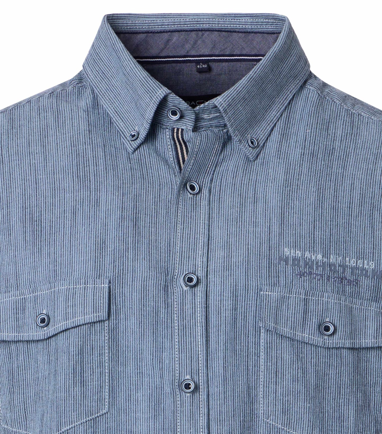 Casamoda Overhemd korte mouw Blauw