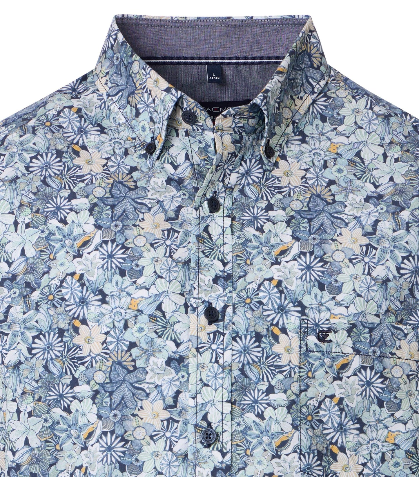 Casamoda Overhemd korte mouw Print