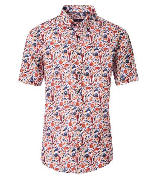 Casamoda Casual shirt korte mouw Print