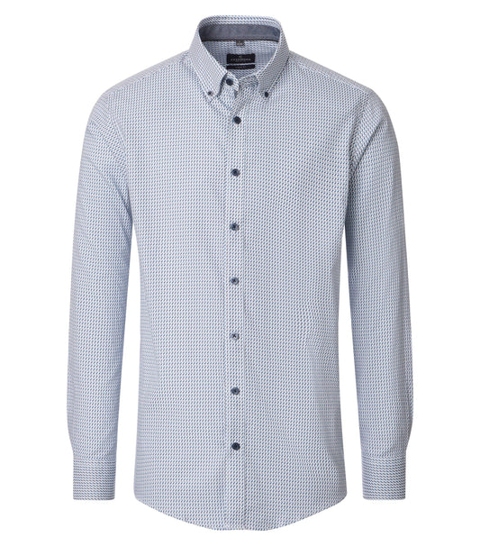 Casamoda Overhemd Lange mouw Print Blauw