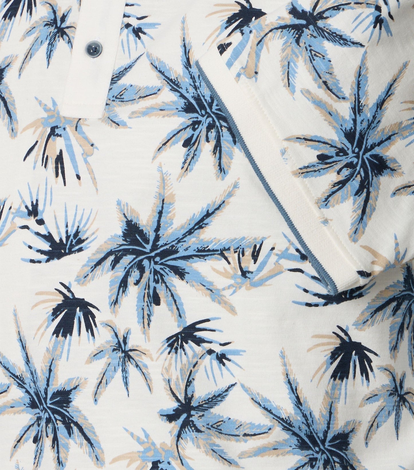 Casamoda Polo Wit Bloemenprint