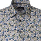 Casa Moda Overhemd Korte mouw Bloemenprint Blauw