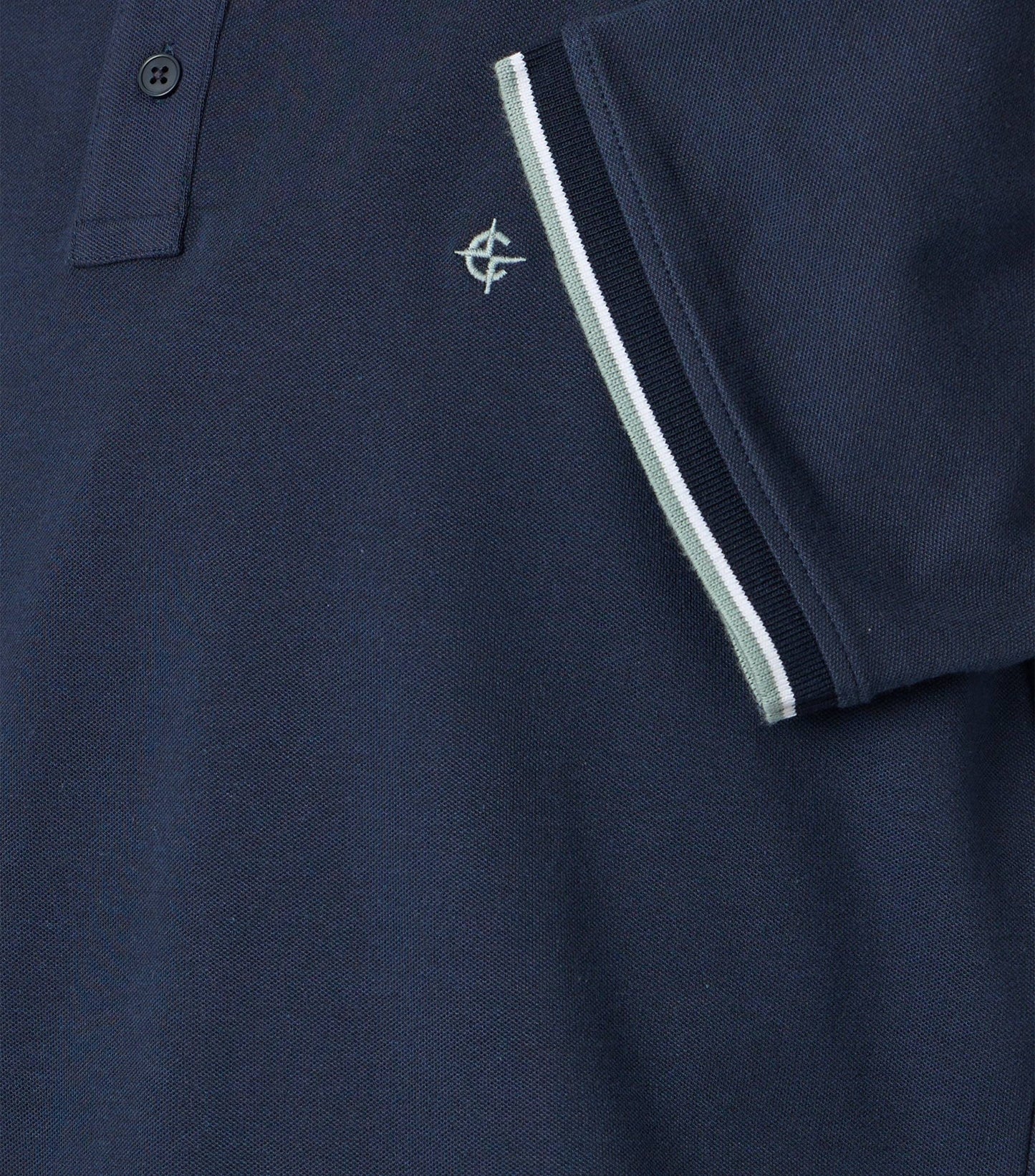 CASAMODA POLO 2-TONE KLEUR DONKERBLAUW