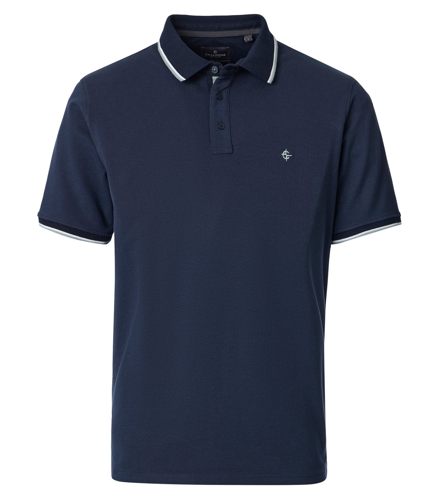 CASAMODA POLO 2-TONE KLEUR DONKERBLAUW