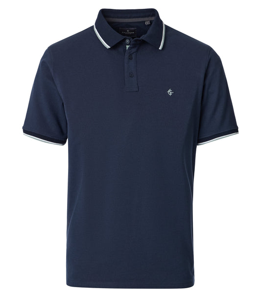 CASAMODA POLO 2-TONE KLEUR DONKERBLAUW