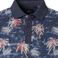 CASAMODA PATTERNED POLO KLEUR DARK NAVY