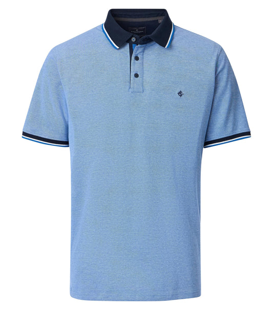 CASAMODA POLO 2-TONE KLEUR BLAUW