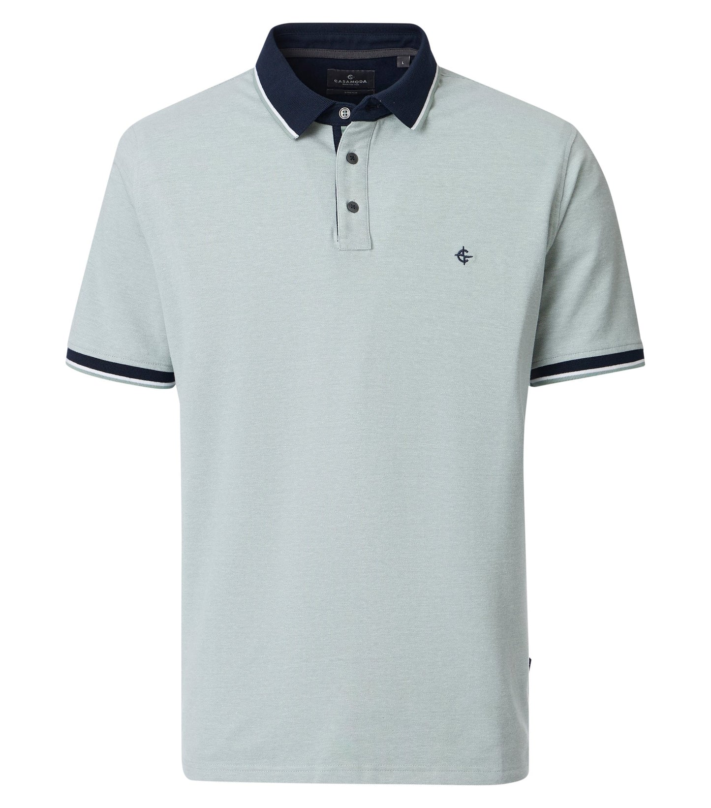 CASAMODA POLO 2-TONE KLEUR CHINOIS GREEN
