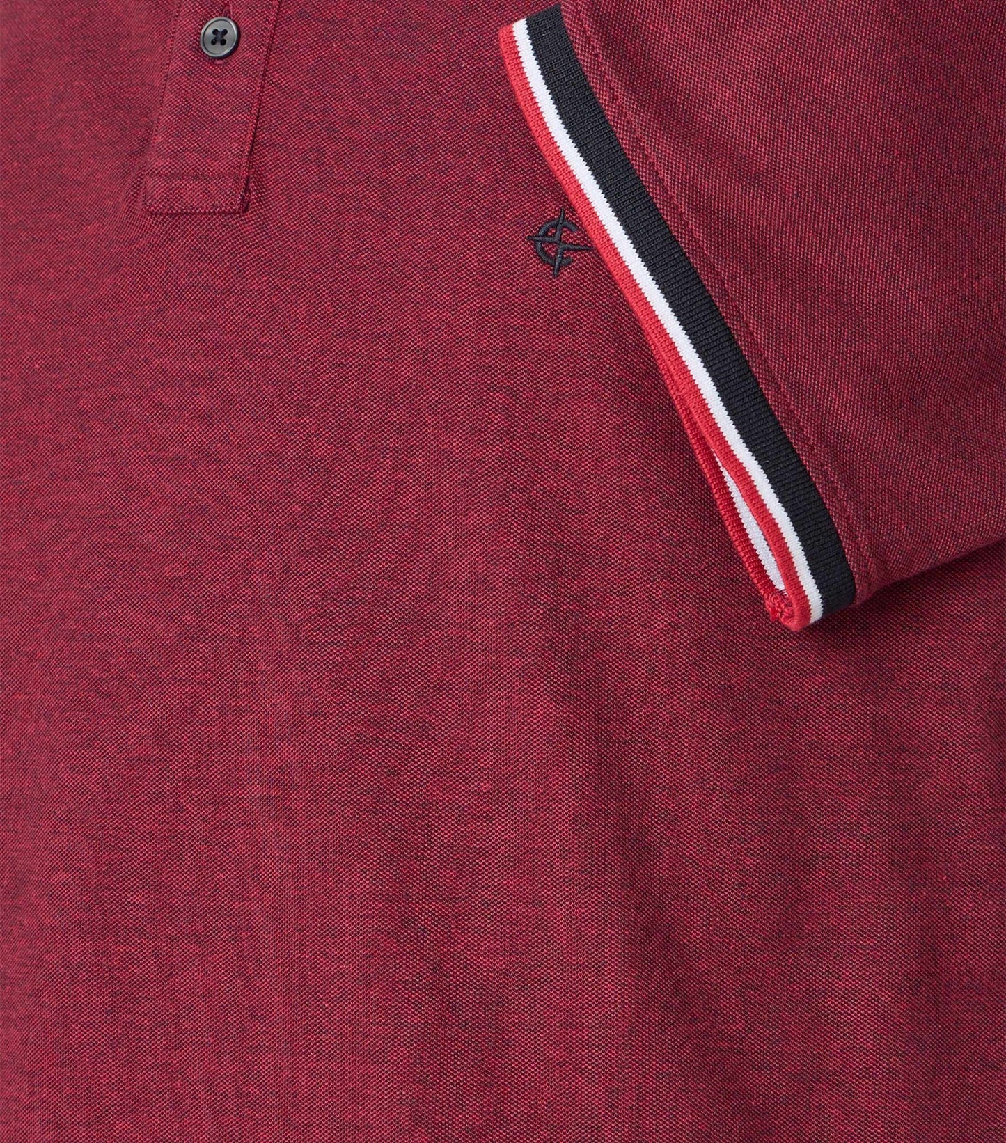 CASAMODA POLO 2-TONE KLEUR CARDINAL