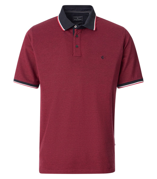 CASAMODA POLO 2-TONE KLEUR CARDINAL