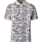 CASAMODA PATTERNED POLO KLEUR PUMICE STONE