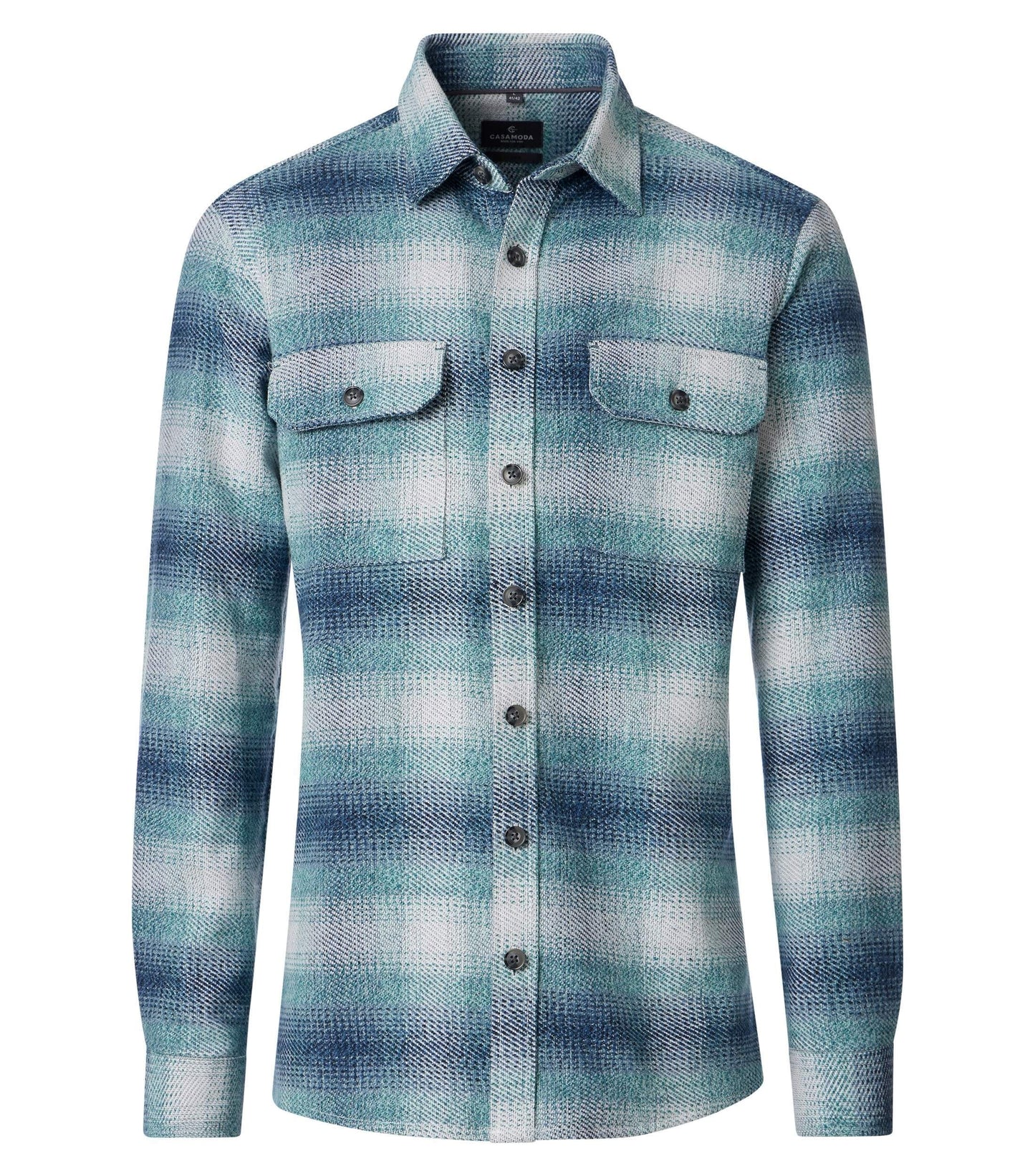 CASA MODA OVERSHIRT KLEUR PETROL