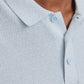 JACK&JONES  JJEGEORGE KNIT POLO SS SN PLS Chambray Blue