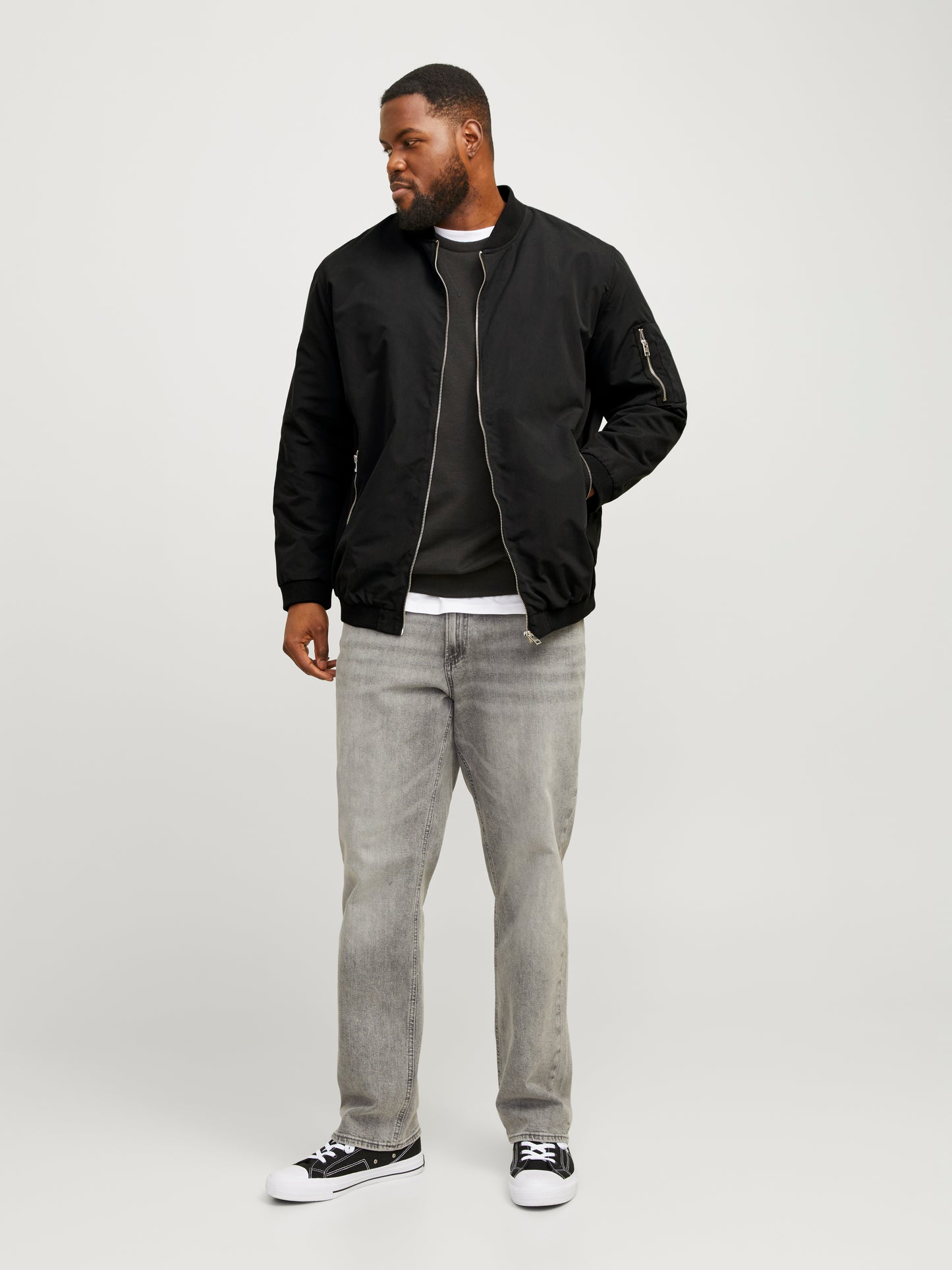 JJERUSH BOMBER NOOS PLS ZWART