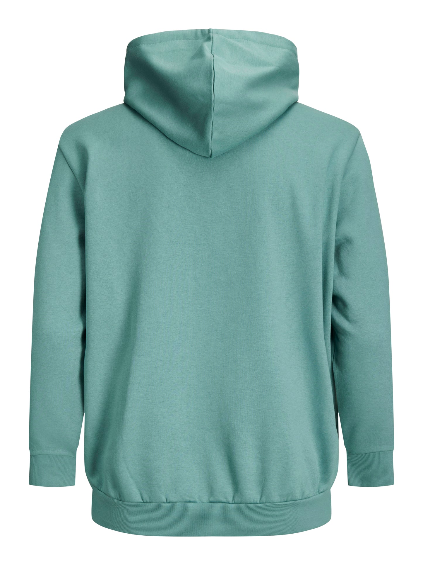 JACK&JONES  JJELOGO SWEAT HOOD 2 COL MINERAL BLUE