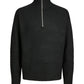 JOROLLIE KNIT HALF ZIP PLS ZWART