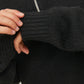 JOROLLIE KNIT HALF ZIP PLS ZWART
