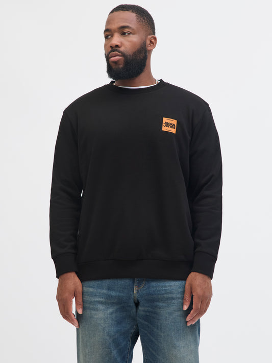 JACK&JONES  JJBRANDY SWEAT CREW NECK PLS ZWART
