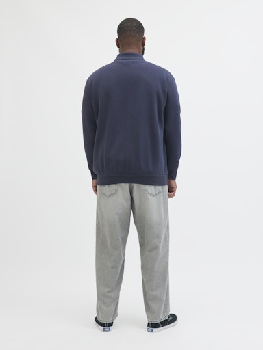 JACK&JONES  JPRBLUFRANKIE SWEAT ZIP HIGH NECK PLS