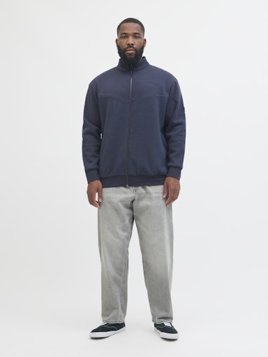 JACK&JONES  JPRBLUFRANKIE SWEAT ZIP HIGH NECK PLS