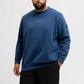 JACK&JONES  JCOPOINT SWEAT BADGE CREW NECK PLS Blauw