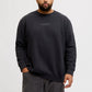 JACK&JONES  JCOPOINT SWEAT BADGE CREW NECK PLS Zwart/Grijs